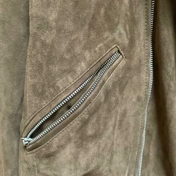 Allsaints Suede Men’s Leather Jacket - Picture 7 of 8